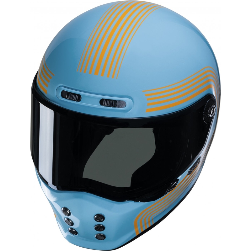 Integraalhelm HJC V10 Foni MC27 turquoise-oranje