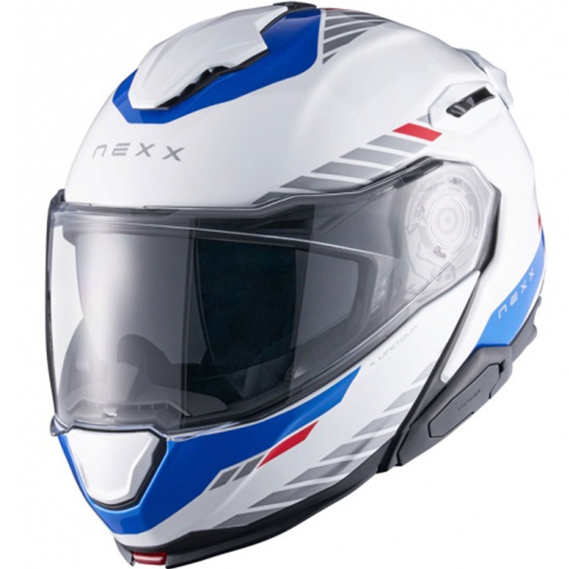 Nexx X.Lifetour Globe motorhelm wit-blauw