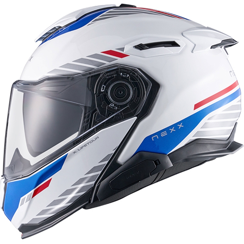 Nexx X.Lifetour Globe motorhelm wit-blauw