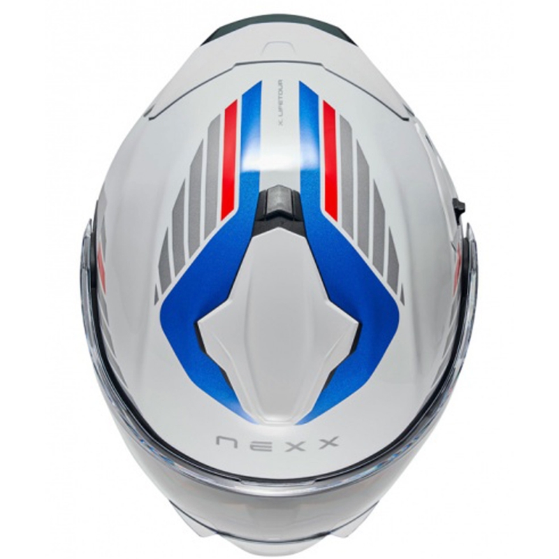 Nexx X.Lifetour Globe motorhelm wit-blauw