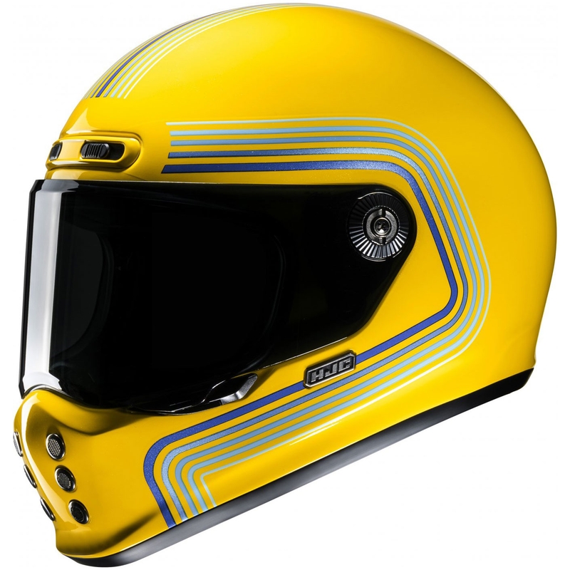 Integraal motorhelm HJC V10 Foni MC3 geel-blauw