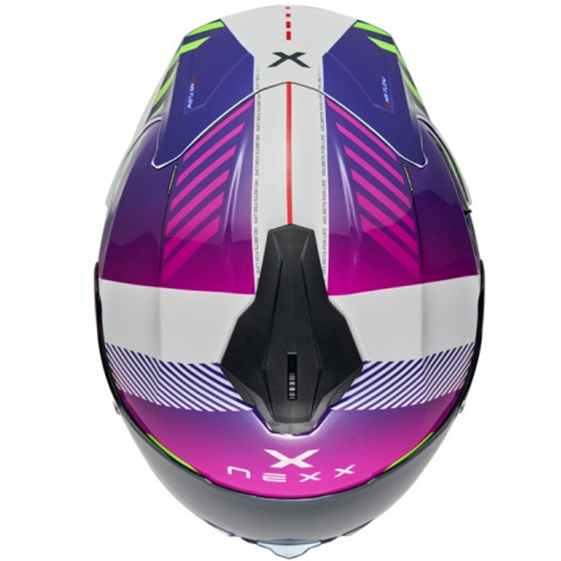 NEXX Y.100R Fade paars en witte integraal motorhelm