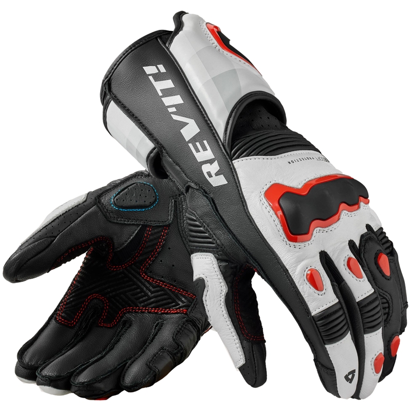 Motorhandschoenen Revit Quantum 3 wit-fluorood