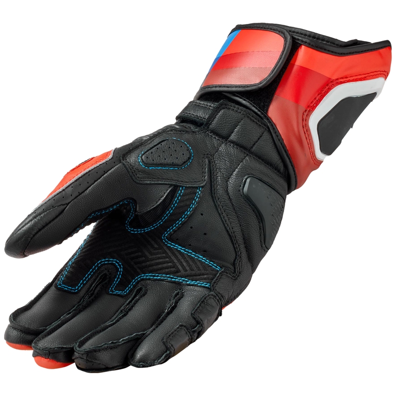 Motorhandschoenen Revit Quantum 3 fluor rood-blauw