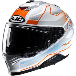 Integraalhelm HJC i71 Iorix MC27 wit-oranje-grijs