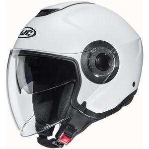 HJC i40N Solid semi flat parelwit open motorhelm