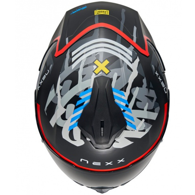 NEXX Y.100R Urbangram zwart-rood integraal motorhelm uitverkoop