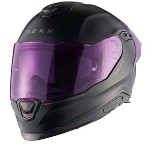 Integraalhelm NEXX Y.100R Subsonic mat zwart-roze