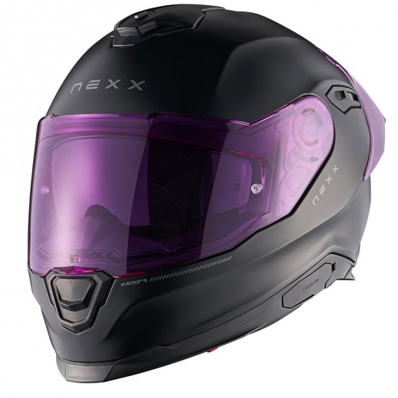 Integraalhelm NEXX Y.100R Subsonic mat zwart-roze uitverkoop