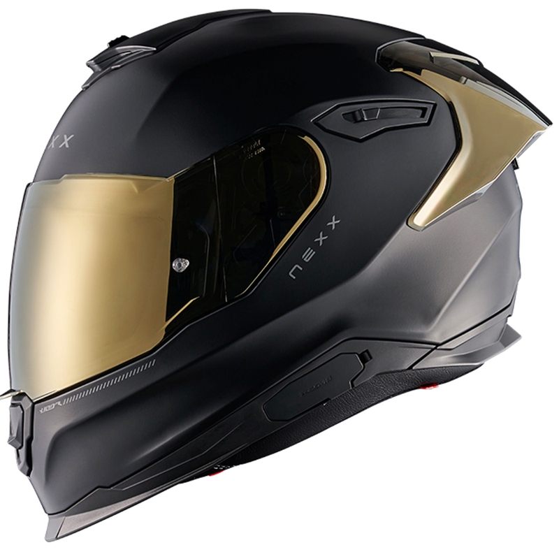 NEXX Y.100R Subsonic integraal motorhelm mat zwart-goud