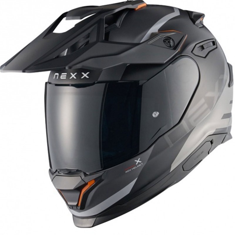 Enduro motorhelm NEXX Y.TRAVL Quest mat zwart-grijs