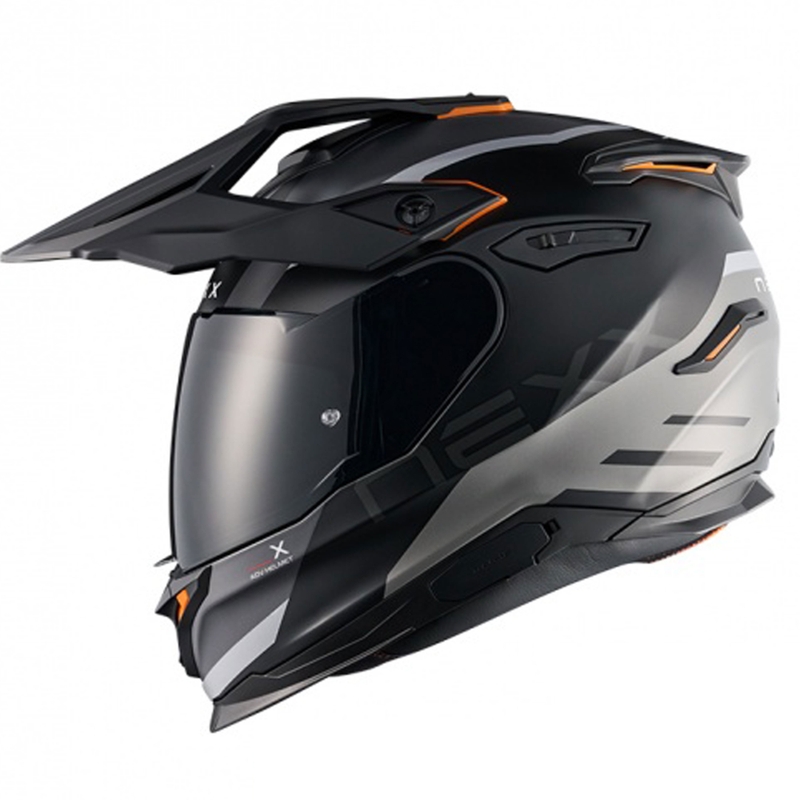 Enduro motorhelm NEXX Y.TRAVL Quest mat zwart-grijs