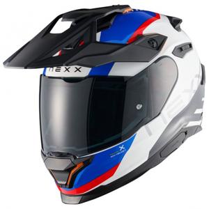 Enduro motorhelm NEXX Y.TRAVL Quest wit-blauw-rood