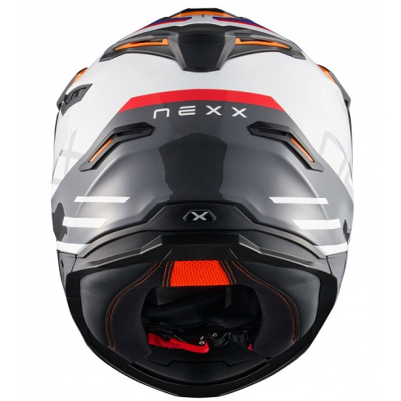 Enduro motorhelm NEXX Y.TRAVL Quest wit-blauw-rood