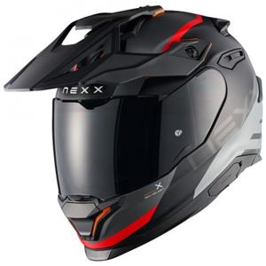 Enduro motorhelm NEXX Y.TRAVL Quest mat zwart-rood