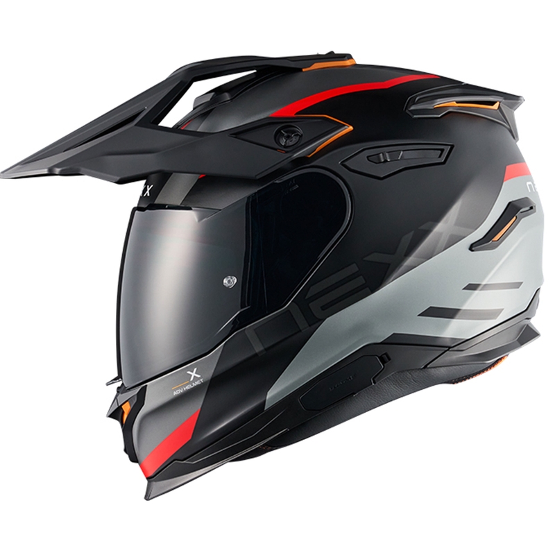Enduro motorhelm NEXX Y.TRAVL Quest mat zwart-rood