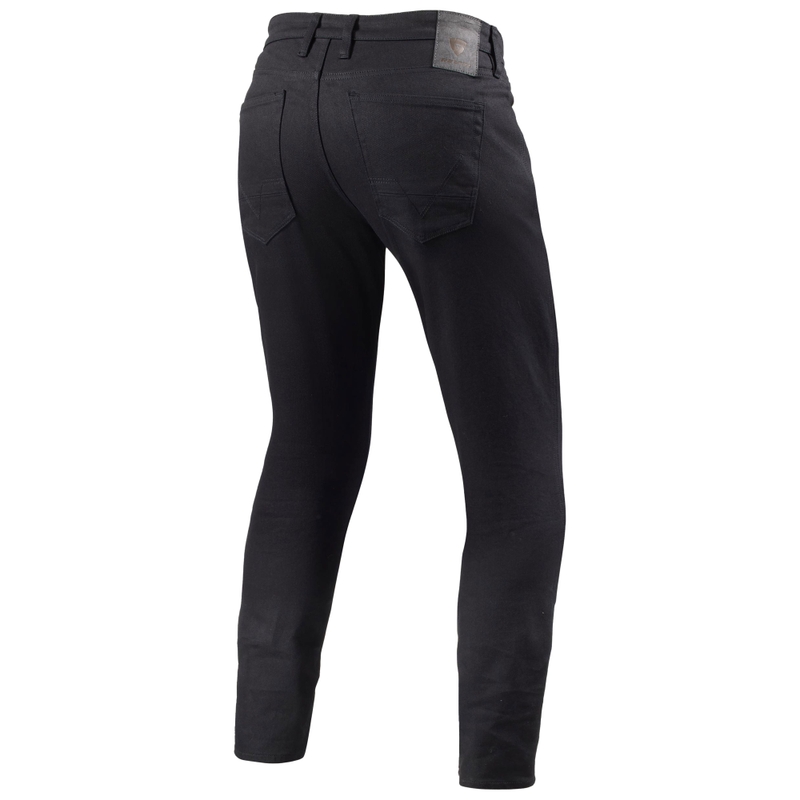 Revit Kai Skinny Verlengde Benen Motorfiets Jeans Zwart
