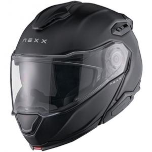 Nexx X.Lifetour Plain matzwarte opklapbare motorhelm