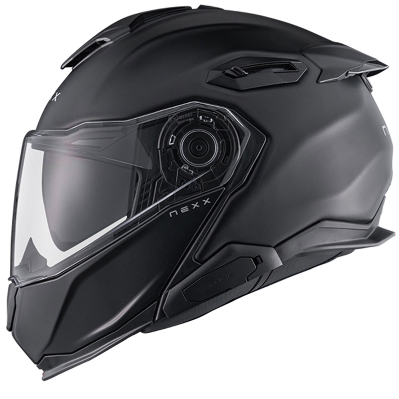 Nexx X.Lifetour Plain matzwarte opklapbare motorhelm uitverkoop