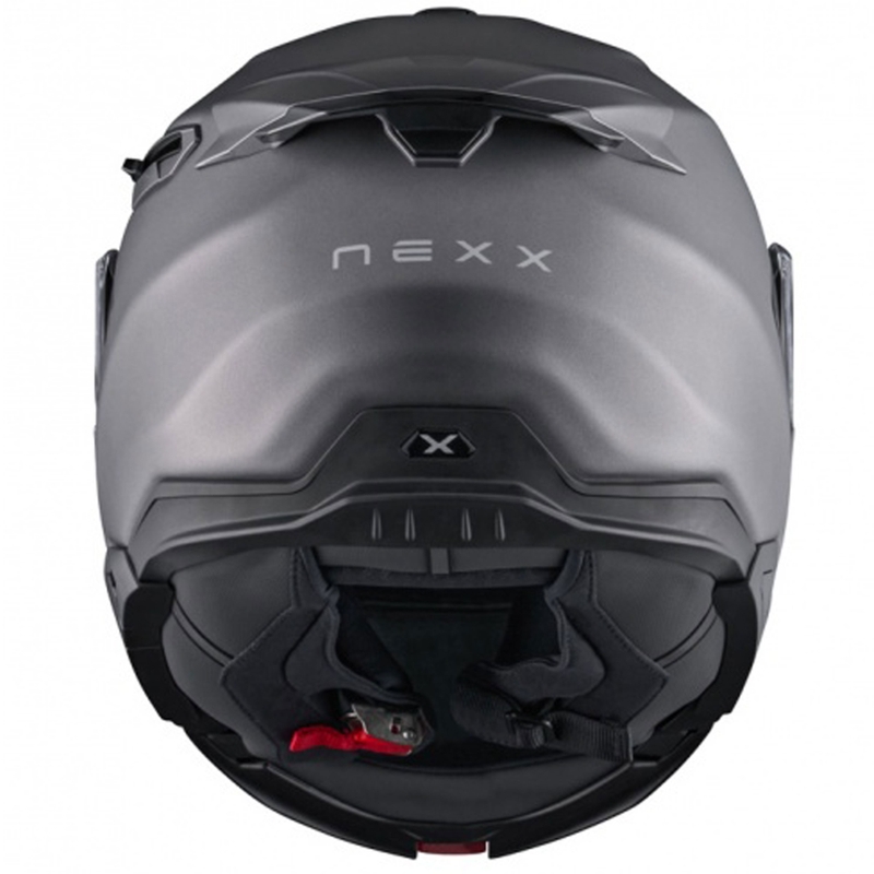 Nexx X.Lifetour Plain mat titanium opklapbare motorhelm