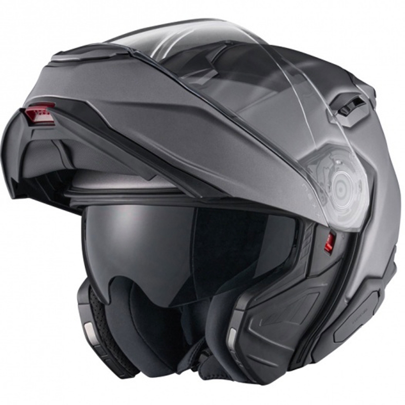 Nexx X.Lifetour Plain mat titanium opklapbare motorhelm