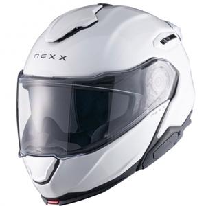 Nexx X.Lifetour Plain mat witte opklapbare motorhelm