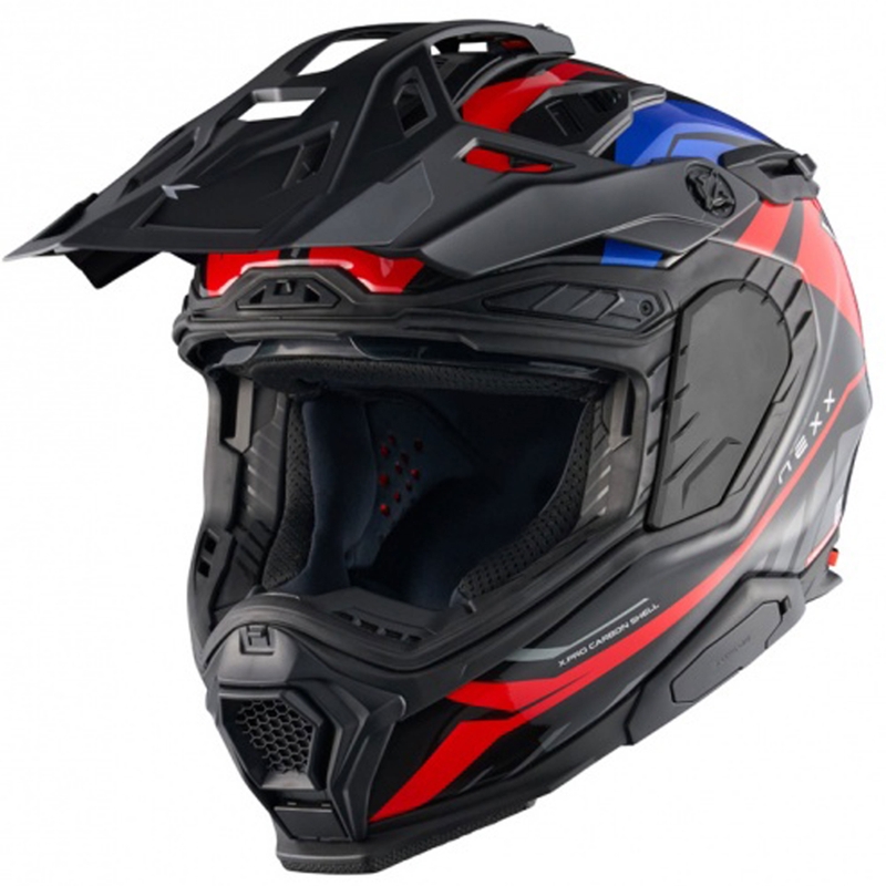 Enduro motorhelm Nexx X.WED3 Gobi blauw-rood