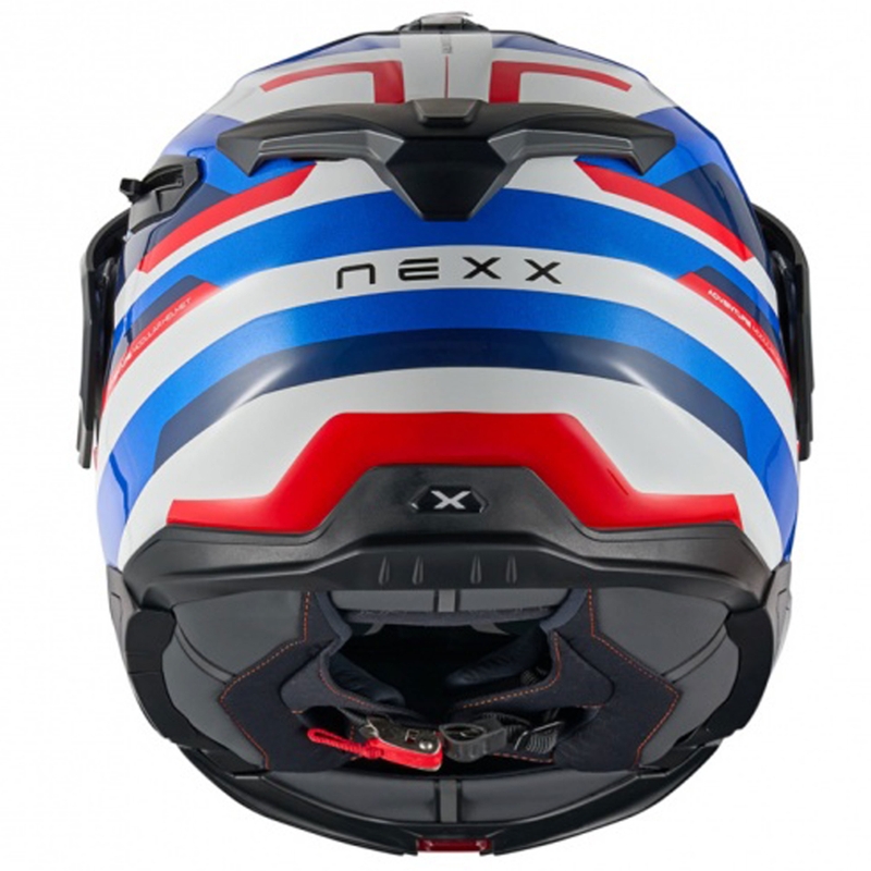 Nexx X.Lifecountry Westbound blauw-rode flip-up motorhelm