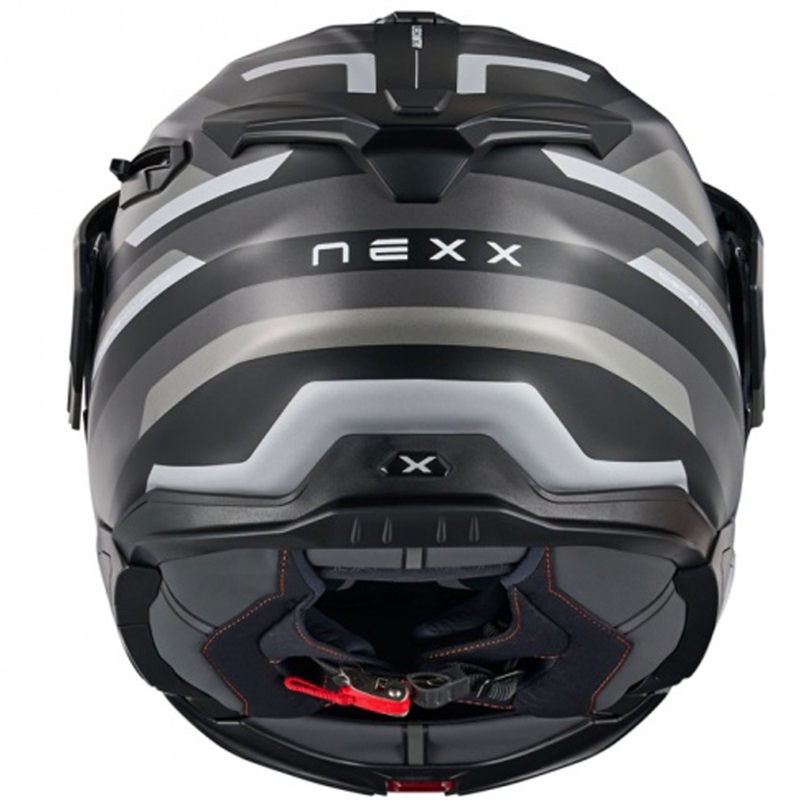 Opklapbare motorhelm Nexx X.Lifecountry Westbound mat zwart-grijs