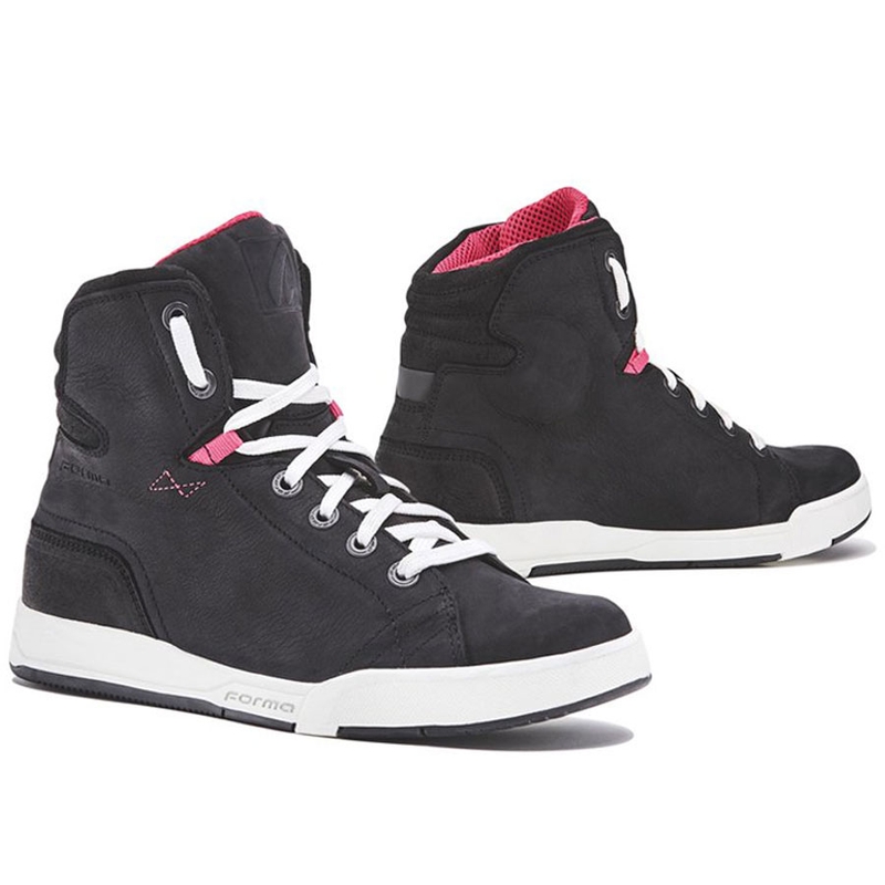 Dames Forma Swift Lady Dry Zwart Wit Motorfiets Laarzen