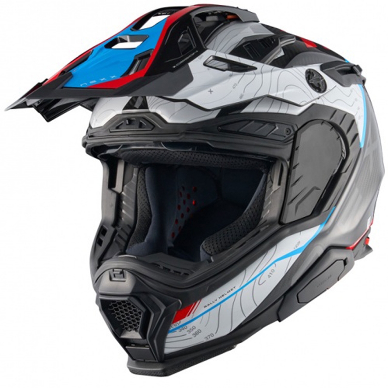 Enduro motorhelm Nexx X.WED3 Furka blauw-rood