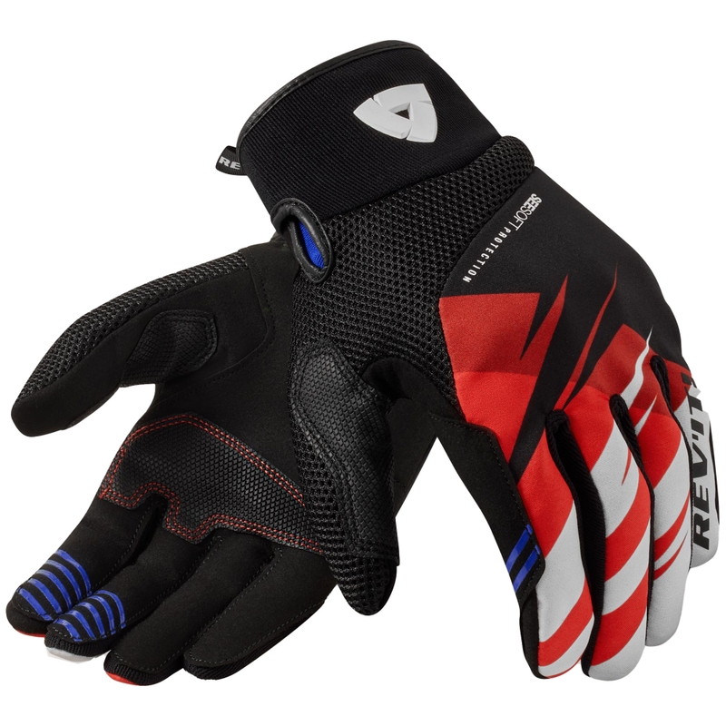 Revit Surge motorhandschoenen zwart-rood