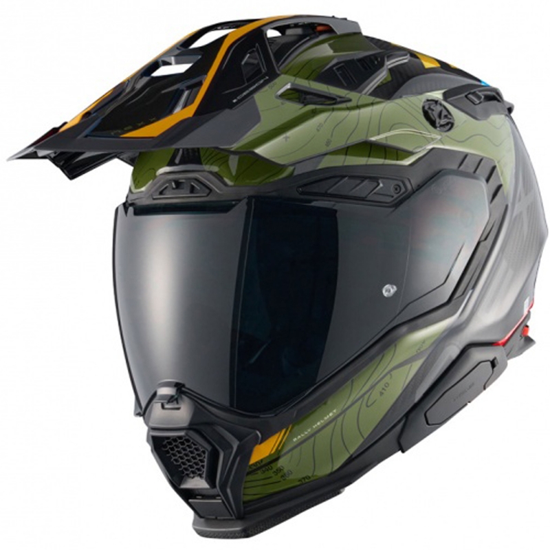 Enduro motorhelm Nexx X.WED3 Furka groen-geel