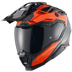 Enduro motorhelm Nexx X.WED3 Furka oranje-grijs