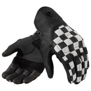 Motorhandschoenen Revit Redhill wit-zwart