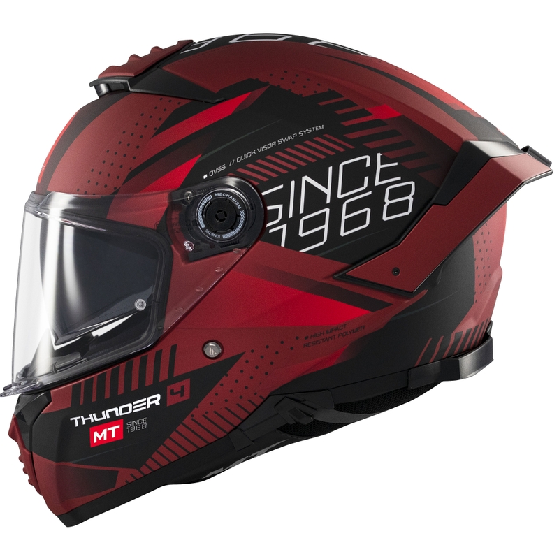 MT Thunder 4 SV Luminence integraal motorhelm mat rood