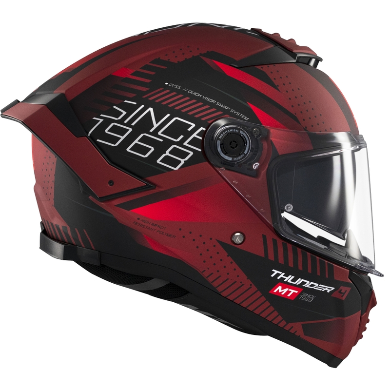 MT Thunder 4 SV Luminence integraal motorhelm mat rood