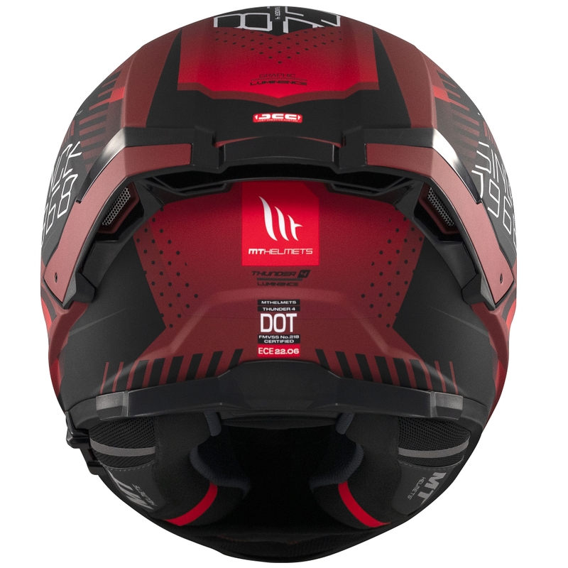 MT Thunder 4 SV Luminence integraal motorhelm mat rood