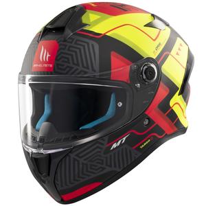 MT Targo S Brik integraal motorhelm mat zwart-geel