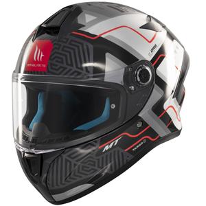 MT Targo S Brik integraal motorhelm glanzend zwart/wit