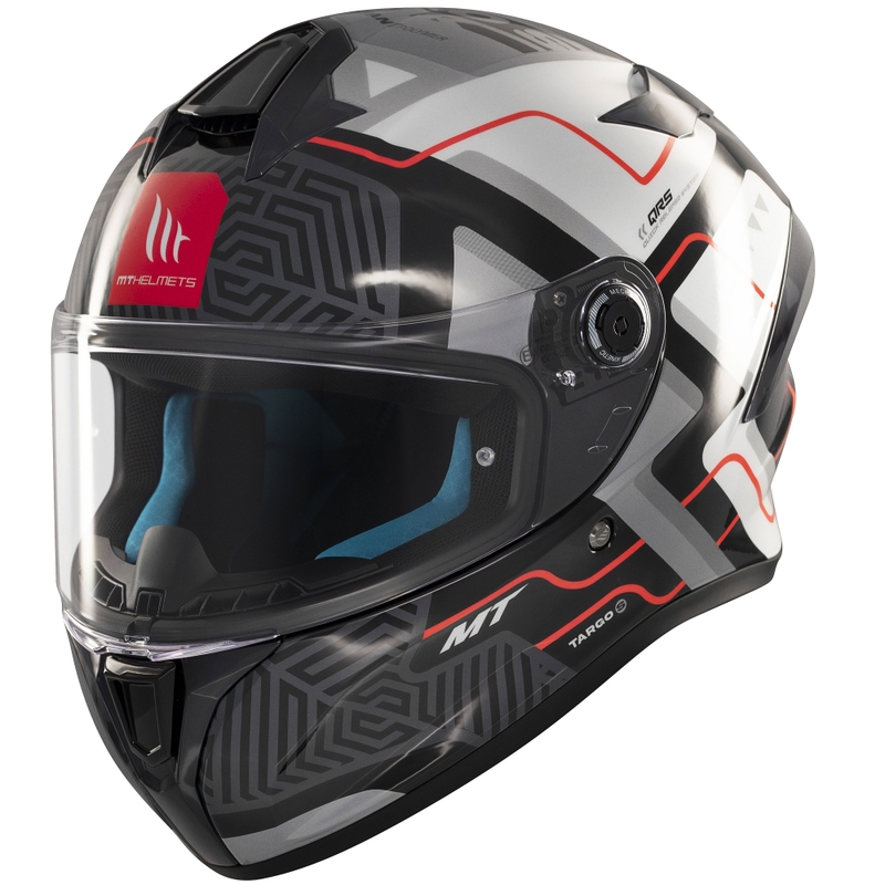 MT Targo S Brik integraal motorhelm glanzend zwart/wit