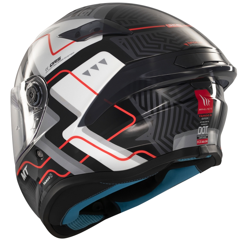 MT Targo S Brik integraal motorhelm glanzend zwart/wit
