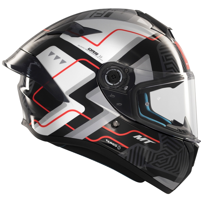 MT Targo S Brik integraal motorhelm glanzend zwart/wit