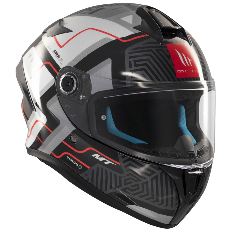 MT Targo S Brik integraal motorhelm glanzend zwart/wit