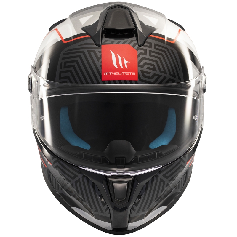 MT Targo S Brik integraal motorhelm glanzend zwart/wit