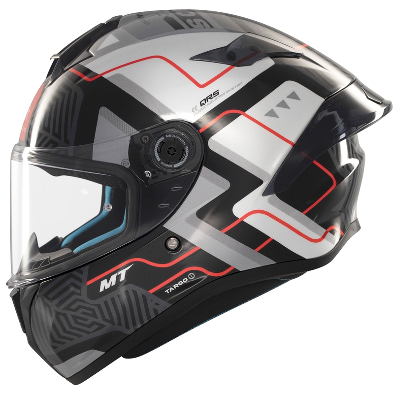 MT Targo S Brik integraal motorhelm glanzend zwart/wit