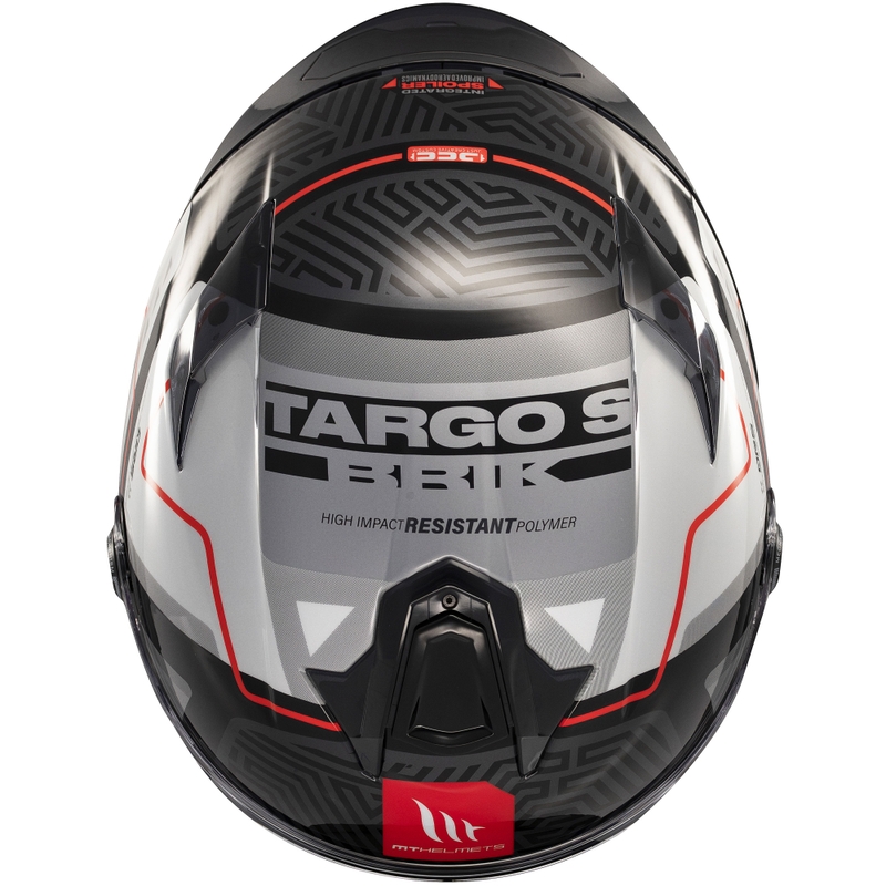 MT Targo S Brik integraal motorhelm glanzend zwart/wit