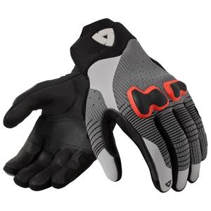 Revit Kinetic 2 motorhandschoenen grijs en rood