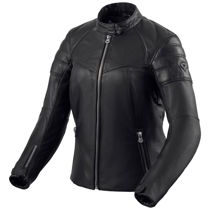 Revit London zwart leren motorjack voor dames