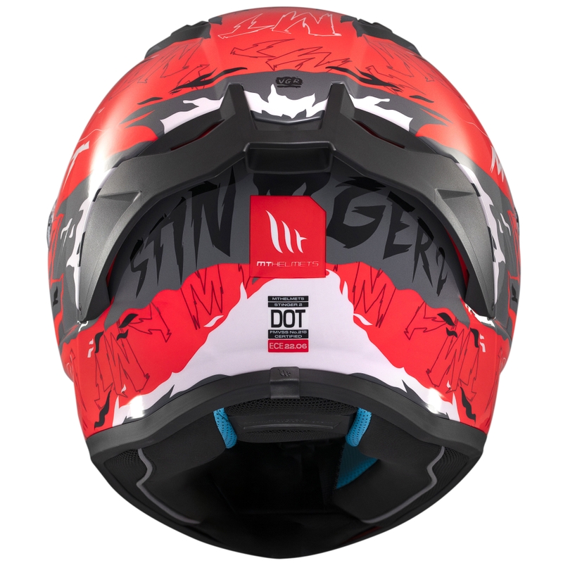 MT Stinger 2 Ardent integraal motorhelm zwart-rood